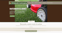 Desktop Screenshot of elholandeslandscaping.com