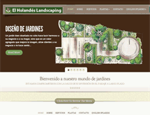 Tablet Screenshot of elholandeslandscaping.com